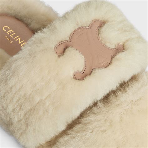 celine slides ebay|celine fur slides.